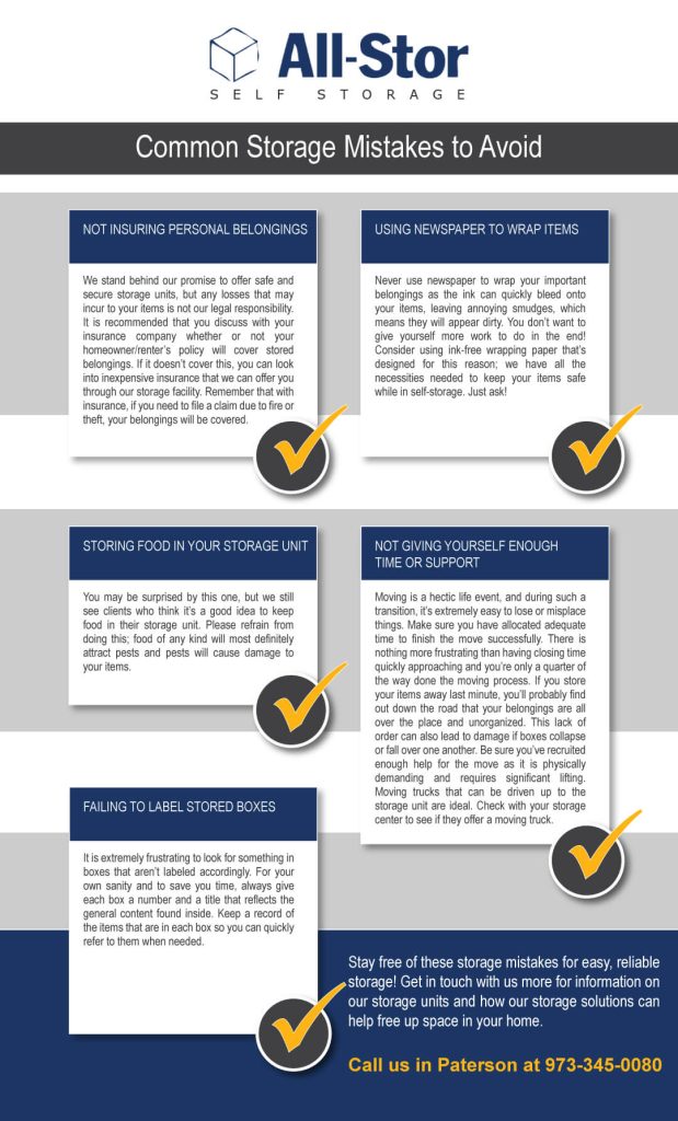 Avoid these 5 common storage mistakes
