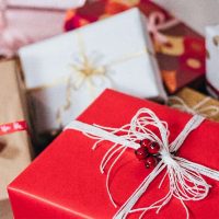 Pile of Christmas gifts